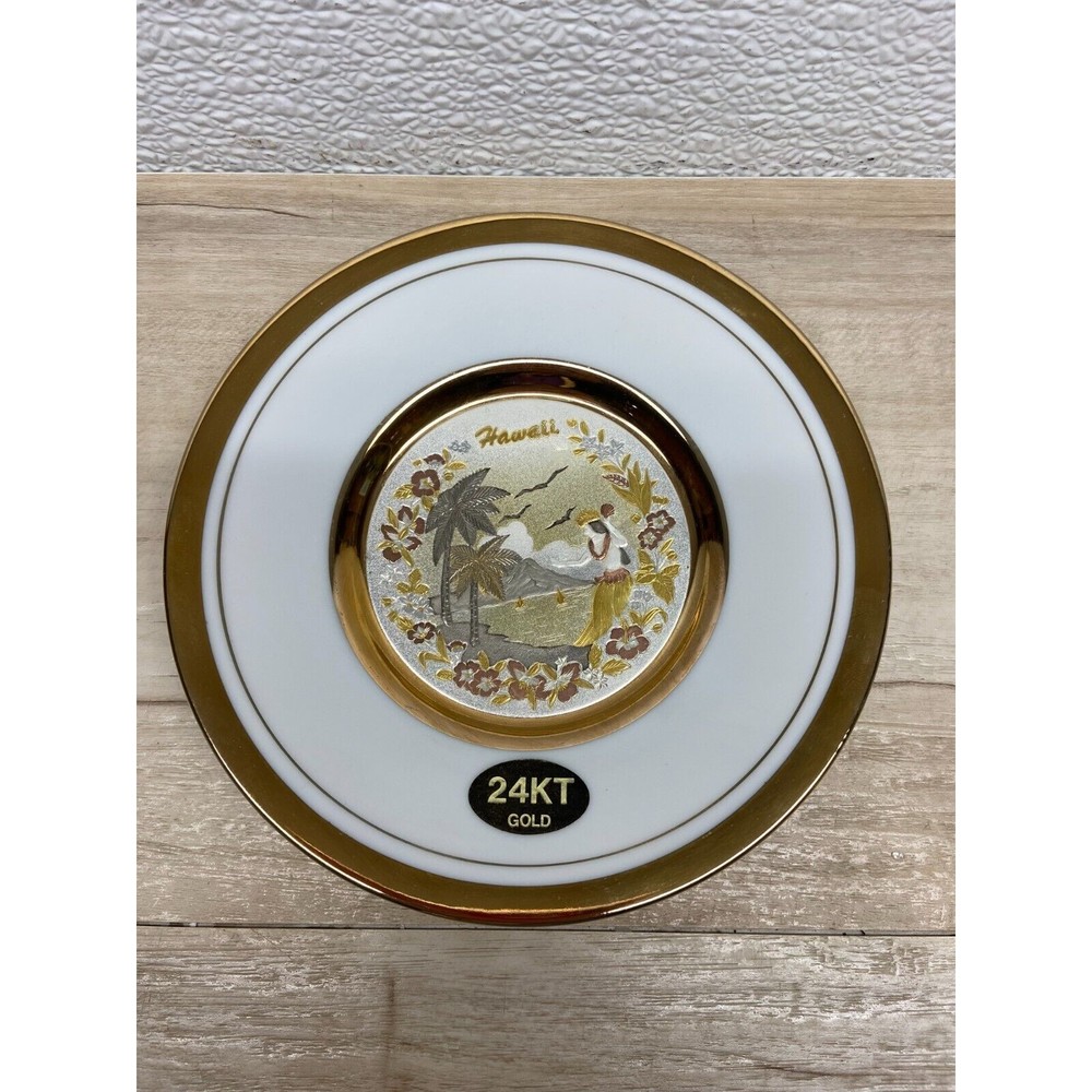 The Art Of Chokin 24KT Gold Edged Made In Japan Decorative Plate